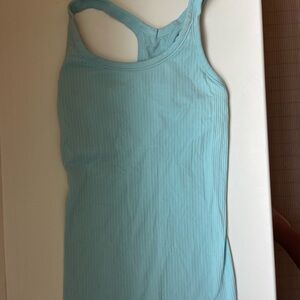 Lulu lemon blue racer back tank top size 2